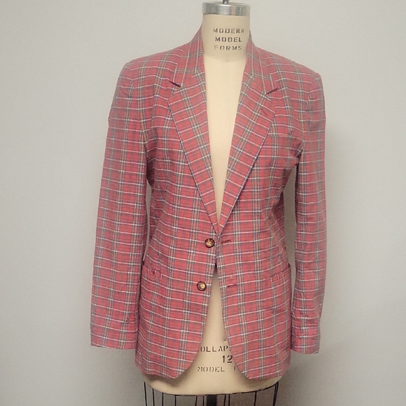 GAP Red Plaid Jacket, Size XS - Picture 1 of 4